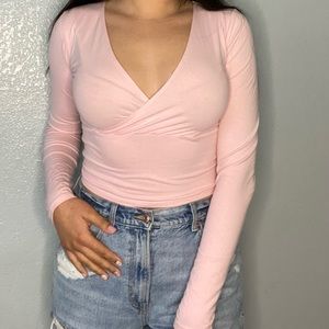 Hollister pink long sleeve